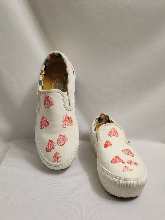 Vans Shoes - Vans × Karina Rozunko Heart Slip-on Platform Sneakers (W Size 5.5)